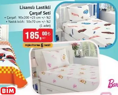 LİSANSLI LASTİKLİ  ÇARŞAF SETİ